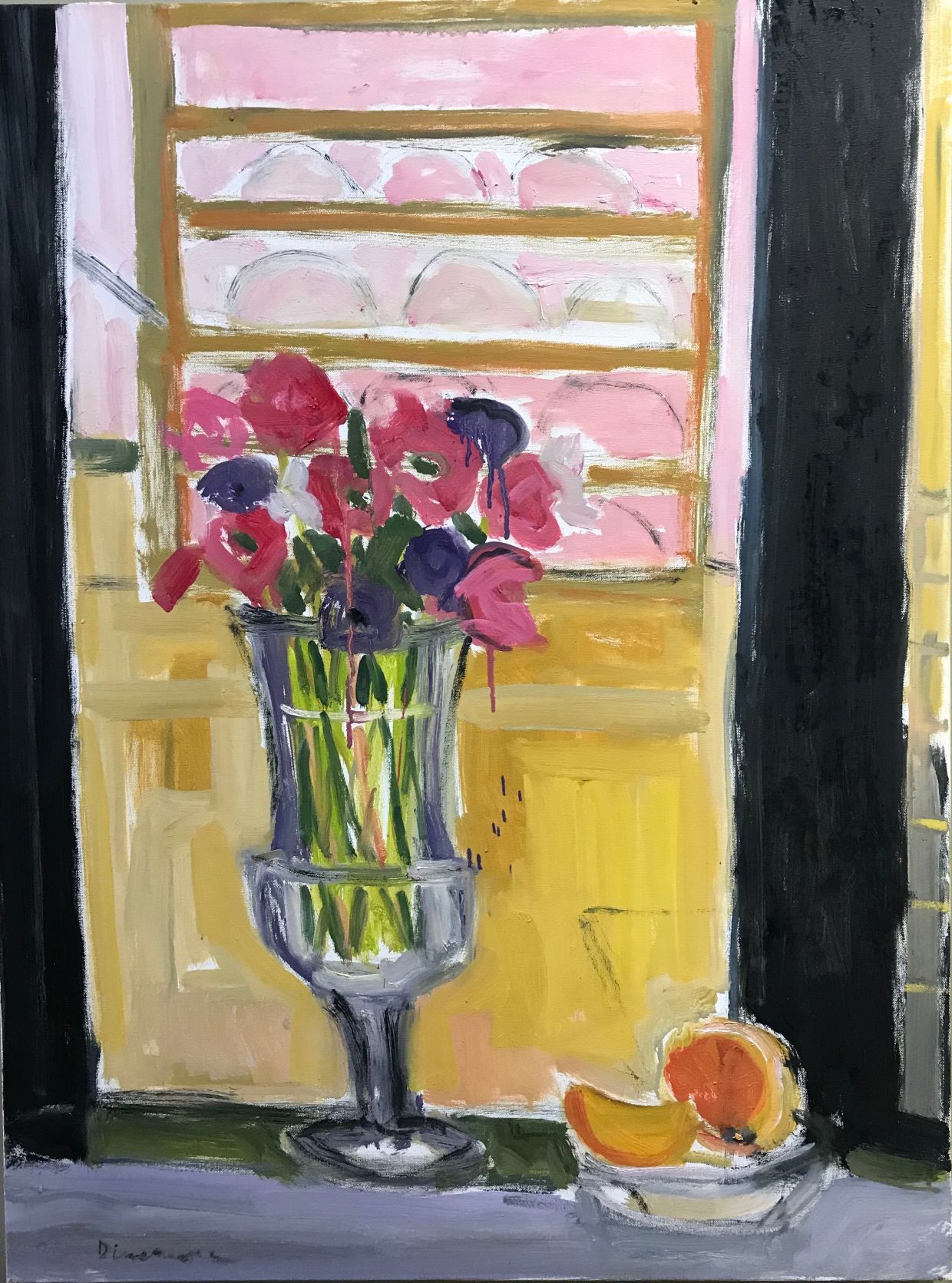 Still Life with Oranges and Shuttered Window